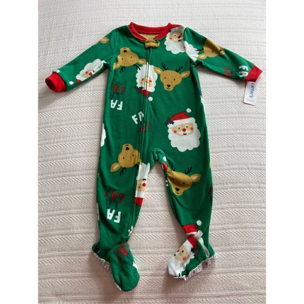 CARTER’S 18M WINTER FLEECE FOOTED SLEEPERS